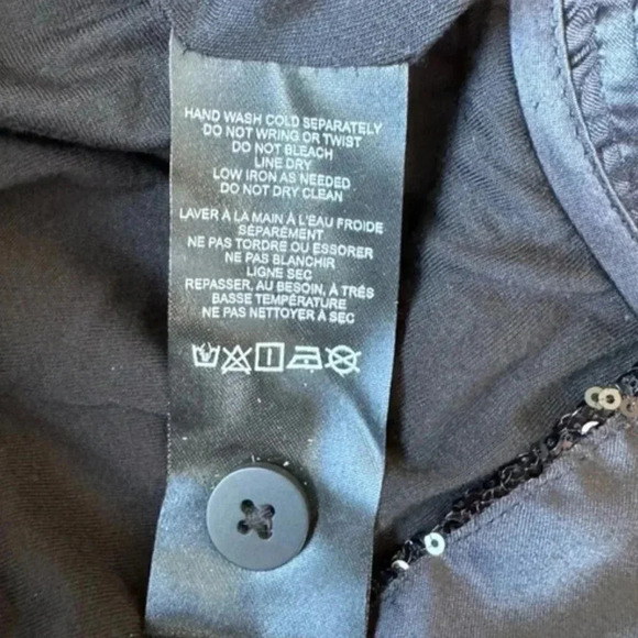 NWT Anthropologie Black Sequin Cargo Pull on Trouser Party Event Pants Size 16 - Picture 11 of 11